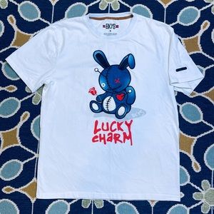 BKYS Black Keys Clothing Lucky Charm Men’s Sz Med embroidered & printed graphics